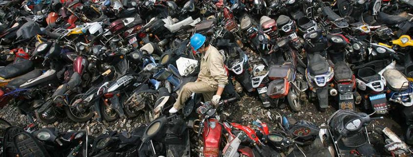 motorcycle junkyard