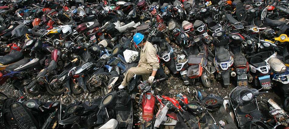 motorcycle junkyard