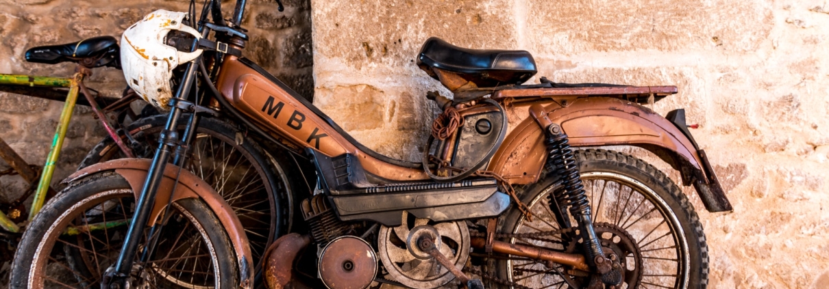 salvaging a motorcycle