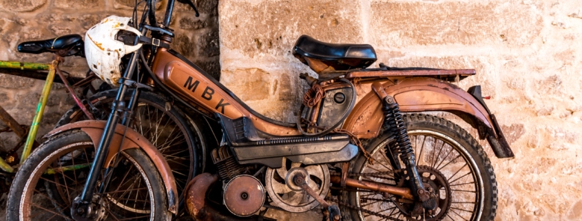 salvaging a motorcycle